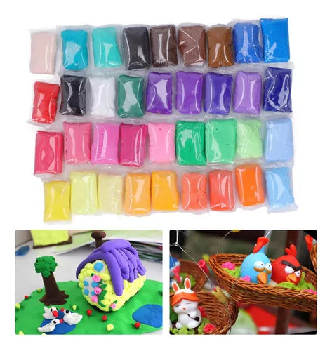 12 Color Super Light Clay Air Dry Polymer Modelling Clay With Tools, Kids Art Crafts Best Gift, clay for kids